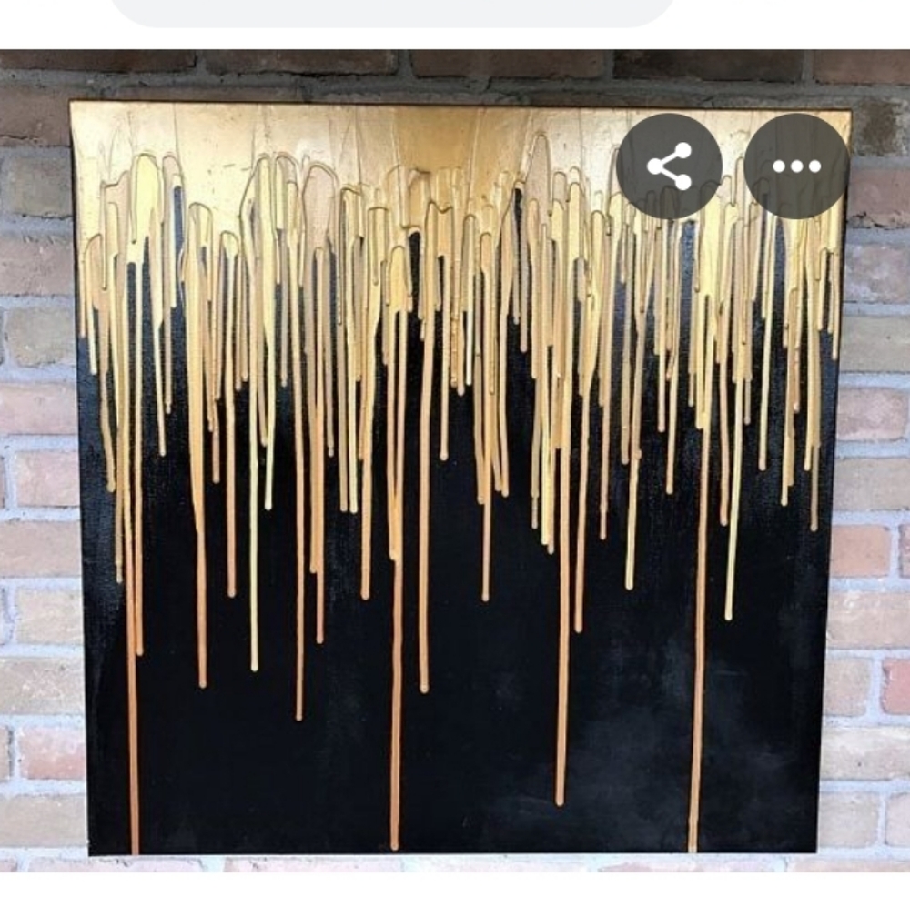 Paint in black with gold - Picture 1 of 1